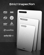 Titanium Cutting Board, 100% Pure Titanium Cutting Boards For Kitchen, Best Non Toxic titanium chopping board, Dishwasher safe, Hygiene and Durability for Meat, Fruit, and Vegetables (12.7L*8W)
