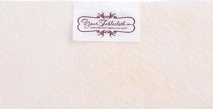 Yourtablecloth Heavy Duty Vinyl Rectangle or Square Tablecloth – 6 Gauge Heavy Duty Tablecloth – Flannel Backed – Wipeable Tablecloth with Vivid Colors & Many Sizes 52 x 70 White