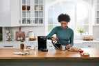 BLACK+DECKER 12-Cup Digital Coffee Maker, Programmable, Washable Basket Filter, Sneak-A-Cup, Auto Brew, Water Window, Keep Hot Plate, Black
