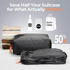 Classic Series Vacuum Bags for Travel Luggage(2 PC No Pump), Compression Bags for Carry On Suitcases and Backpack, Vacuum Seal Packing cube for Cloth Packing