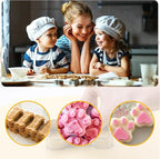 Puppy Dog Paw and Bone Silicone Molds, 2-in-1 and 6-in-a-row Dog Paw Molds,Non-Stick Food Grade,for Chocolate, Candy, Pudding, Jelly, Dog Treats-Set of 6 Pcs