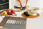 Denifiter Professional Chef's Knife Bag with Anti Cutting Fabric Inside, Heavy Duty 16oz Waxed Canvas Knife Roll, 11 Slots & Durable Handle Adjustable Shoulder Strap (Grey)