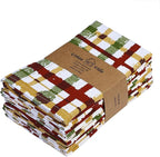 Urban Villa Cloth Napkins Autumn Prints Dinner Napkins Set of 12 20X20 100% Cotton Absorbent Washable Durable Reusable Cloth Napkins Ideal for Farmhouse Party Thanksgiving Harvest Fall Dinner Napkins