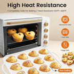 Premium Silicone Heart-Shaped Baking Mold with Metal Reinforced Frame – 2 Pack Non-Stick Cupcake & Muffin Pan for Baking Chocolate, Egg Bites & Brownies – BPA Free, Dishwasher & Oven Safe