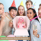 Cakebon Cake Boxes with Boards - 12 Inch Round Cake Drum White (1-pack) - Box With Window for Birthdays, Weddings and Parties