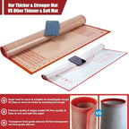 Silicone Pastry Mat 34''By 26'' Nonstick Baking Mats Extra Large Counter Mat for Dough Rolling, Pastry, Pie Crust, Fondant, Cookies, Bread, Pasta, Pizza Mat