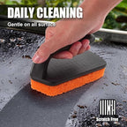 GRILLART Griddle Cleaning Kit for Blackstone, Flat Top Grill Cleaning Kit with Grill Stone, Griddle Scraper, Scouring Pad and Handles, Multifunctional Griddle Accessories for Rusty Grills, Orange