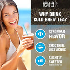 Tiesta Tea - Meyer Lemon Zest Cold Brew, Loose Leaf, Premium Blend, Non-Caffeinated Iced Tea, 10 Cold Brew Packets, Makes One 64oz Pitcher