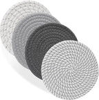 Billbotk 7" Trivets for Dishes, Pots and Pans, 4 Heat Resistant Hot Pads, Pot Holders for Kitchen, Plate Mats for Countertops, Table, Home Essentials, Farmhouse Decor
