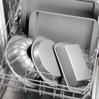 Farberware Nonstick Bakeware Baking Pan / Nonstick Cake Pan, Round - 9 Inch, Gray, 1 Count (Pack of 1)