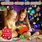 Christmas Pop Fidget Toys Bulk Its Christmas Party Favors for Kids 30 Pack Mini Pop Keychain It Stocking Stuffers for Kids Goodie Bag Stuffers Fidgets for Classroom Prizes Student Birthday Party Gifts