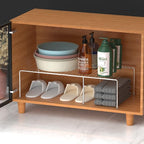 Kitchen Cabinet Expandable Shelf Organizers Set of 6, Adjustable Metal Wire Pantry Storage Shelves, Plate Dish Organizer Rack for Cabinets, Cupboard, Counter, Freezer, Countertop, Chrome