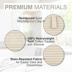 All-Clad Premium Pot Holder & Hot Pad: Heat Resistant to 500 Degrees - 100% Cotton, 10"x6.25" Hot Pad for Kitchen and Barbeque, (2-Pack), Almond