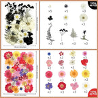 160 Pcs Dried Pressed Flowers with Tweezers for Crafts, Dried Flowers for Resin Crafts for Jewelry Making for Candle Making for Wedding Card