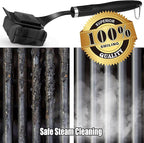 GRILLART Bristle Free Grill Brush Kit, Reinforced Outdoor Grill Brushes, Safe Cleaning Tools with Replaceable Heads, Grill Scraper BBQ Accessories, Men/Dad Gifts
