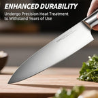Kitchen Knife Set with Block 17 Pcs, Knife Block Set, Japanese High Carbon Stainless Steel Knives Set for Kitchen with Sharpener, Razor Sharp Premium Block Knife Sets