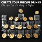 Berlinzo Brass Ice Stamp Ring Letter T