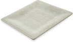 Carlisle FoodService Products Grove Reusable Plastic Plate Square Plate with Rim for Home and Restaurant, Melamine, 8.5 Inches, Buff