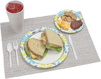 Genuine Joe Printed Paper Plates, 7" (Pack of 125)