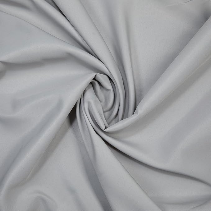 Gee Di Moda Rectangle Tablecloth - 60 x 126 Inch Silver Table Cloth for 8 Foot Rectangle Table - Heavy Duty Washable Fabric - for 8 Ft Buffet Table, Holiday Party, Dinner, Wedding & Baby Shower