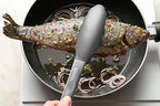 2 Pack Grey Kitchen Tongs, Premium Silicone BPA Free Non-Stick Stainless Steel BBQ Cooking Grilling Locking Food Tongs, 9-Inch & 12-Inch