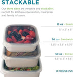 U Konserve Stainless Steel Food Storage Bento Box Container, Leak Proof Silicone Lid Dishwasher Safe - Plastic Free (50oz Teal)