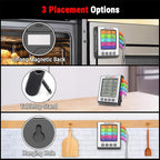 ThermoPro TP17H Digital Meat Thermometer with 4 Temperature Probes, HI/LOW Alarm Smoker Food Thermometer with Colored Backlit LCD, BBQ Thermometer for Cooking Grilling Kitchen Oven Barbecue Turkey