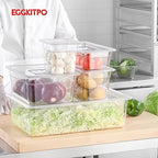 6-Pack 1/1 Size Food Pan 4 Inch Deep BPA Free Polycarbonate Food Storage Containers for Busy Kitchen Stackable Clear Hotel Pan for Buffet Party Supplies Dishwasher Safe