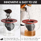 Primula Brew Buddy Portable Pour Over, Reusable Fine Mesh Filter, Dishwasher Safe, Single Cup of Coffee or Tea at Any Strength, Ideal for Travel or Camping, 404.88 milliliters, Red