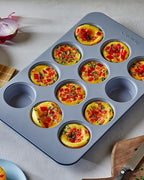Caraway Non-Stick Ceramic 12-Cup Muffin Pan Duo - Naturally Slick Ceramic Coating - Non-Toxic, PTFE & PFOA Free - Perfect for Cupcakes, Muffins, and More - Marigold