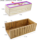 Silicone soap molds -Soap Cutting Tool Set Wooden Bamboo (+Shrink Wrap Bags 2)