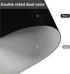 Leather Table Cover,1.8mm Thick,48x72 Inch Table Protector,Table Protector for Dining Room Table,Dining Table Cover,Table Cover Protector,Table Pads for Dining Room Table(Black+Gray,48x72)