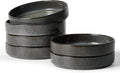 famiware Star 8.25" Pasta Bowls, Large Dinner Bowls Set of 6, Salad Bowl Plates, Shallow Bowls for Eating, Deep Forest