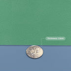 Leather Table Cover,1.8mm Thick,24x48 Inch Desk Cover,Large Desk Mat,Table Protector,Table Cover Protector,Coffee Table Protector,Table Protector Mat(Grayish Blue+Dark Green,24x48)