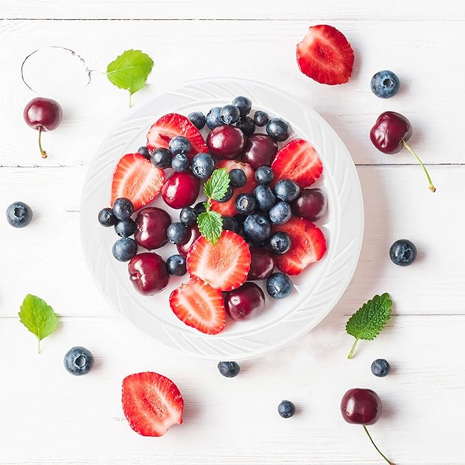 PLASTICPRO 200 Count Disposable 6 Inch White Plastic Dessert Plates