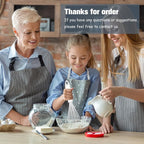 White Silicone Whisk, Sealed Waterproof Design Set of 3, Professional Kitchen Whisks for Cooking Non-Scratch, Silicone&Stainless Steel Whisk, Heat Resistant 480°F Rubber wisk, BPA free