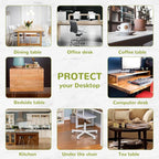 24 x 55 Inch Clear Table Cover Protector, Clear Table Protector for Dining Room Table, 1.5mm Plastic Table Cover, Waterproof Table Pad for Kitchen, Office