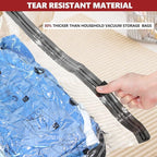 SUOCO Travel Vacuum Bags for Luggage with Portable Electric Pump, 15 Combo (5L/5M/5S) Packing Seal Bags for Clothing Suitcase Backpack, Space Saver Compression Clothes Storage Bags