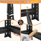 Adjustable Shelving Units and Storage, 48”W Garage Shelving Heavy Duty,2500LBS Loads 5-Tier Garage Storage Shelves, Metal Shelves for Living Room,Pantry,48”W×18”D×78”W,Black