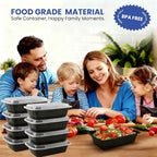 38oz 10 Pack Meal Prep Containers, BPA Free Food Storage Containers with Lids Reusable Stackable, Microwave/Dishwasher/Freezer Safe To Go Food Containers