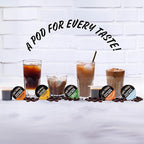 JAVA HOUSE Medium Roast Colombian Cold Brew Pods, (36 Count) Peel and Pour Pods Hot or Iced Instant Coffee Concentrate