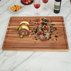 GAOMON 20x15 Inch Acacia Cutting Board for Kitchen, Large Wooden Cutting Board with Juice Groove, 1.5" Thick Chopping Board for Meat Vegetables and Cheese, Charcuterie Board