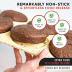 Jumbo Top Silicone Muffin Pans for Baking, 4 Inch Silicone Jumbo Muffin Pan 6 Cup, Egg Pan for Baking English muffins, Whoopie Pies, Corn Bread Bites, Confetti Muffin Top Pans Non Stick