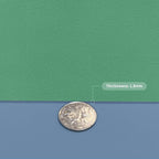 Leather Table Cover,1.8mm Thick,17x72 Inch Desk Cover,Dresser Cover Top,Dresser Protector Top,Dresser Cover,End Table Cover.(Grayish Blue+Dark Green,17x72)