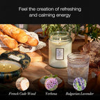 Voluspa French Cade Lavender Candle, 18 oz, Coconut Wax Blend, Scented Candles for Home, 100 Hour Burn Time, Candle Jars