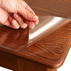 Clear Table Cover Protector Rectangle 12x24 Inch, 1.5mm Transparent Plastic Table Protector Waterproof, Anti-Scratch Clear Desk Mat for Office Desktop Dresser Dining Table, FDA Compliant