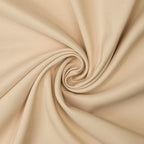 Gee Di Moda Rectangle Tablecloth - 90 x 132 Inch Beige Table Cloth for 6 Foot Table with Floor-Length Drop - Heavy Duty Washable Fabric - 6 Ft Buffet Table, Holiday Party, Wedding & Baby Shower