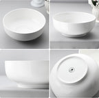 MALACASA Serving Bowls, 114 OZ(10") Extra Large Salad Bowls Set of 2, Porcelain White Serving Bowls for Salad, Soup, Pasta and Dinner, Large Ceramic Bowl Set for Entertaining, Series REGULAR