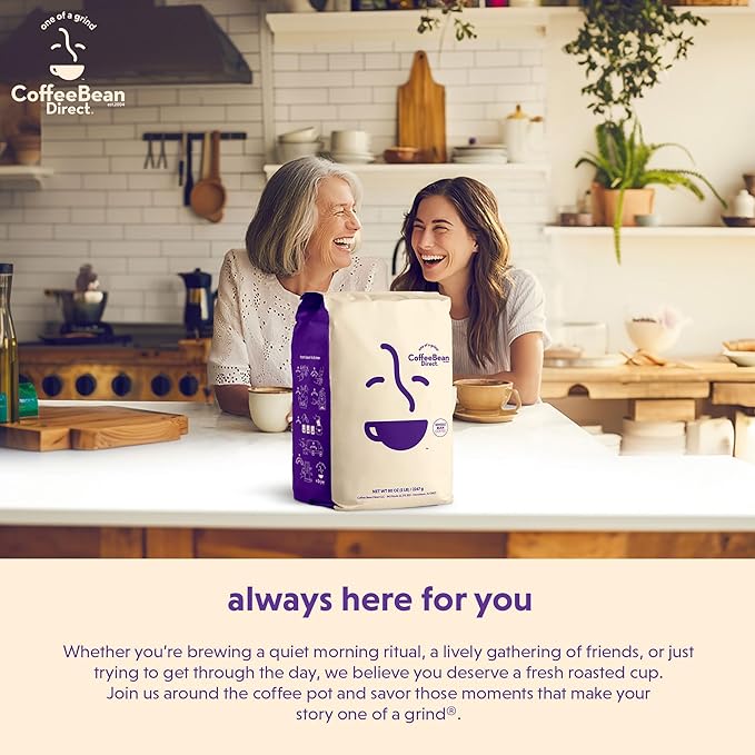 Coffee Bean Direct Dark House Blend, Whole Bean Coffee, Dark Roast, 5 Pound Bag (Pack of 1)