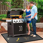 60 ×36 inches Under Grill Mat for Outdoor Grill / Fire Pit Mat Fireproof Waterproof Oil-Proof, Fireproof Mat Fireplace Mat Fire Pit BBQ Mat Pads Protect Mat for Deck Patio Outdoor Smokers Gas Grills